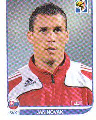 Jan Novak Slovakia samolepka Panini World Cup 2010 #481